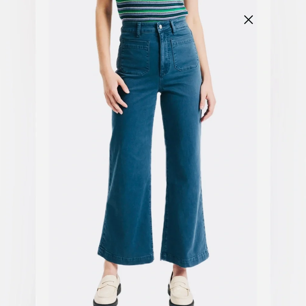💙 Rolla’s Sailor Ankle Length Wide Leg Jeans - Picture 1 of 6